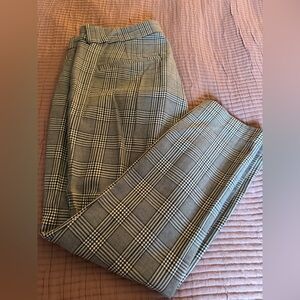 Gray Plaid Pants/Slacks
